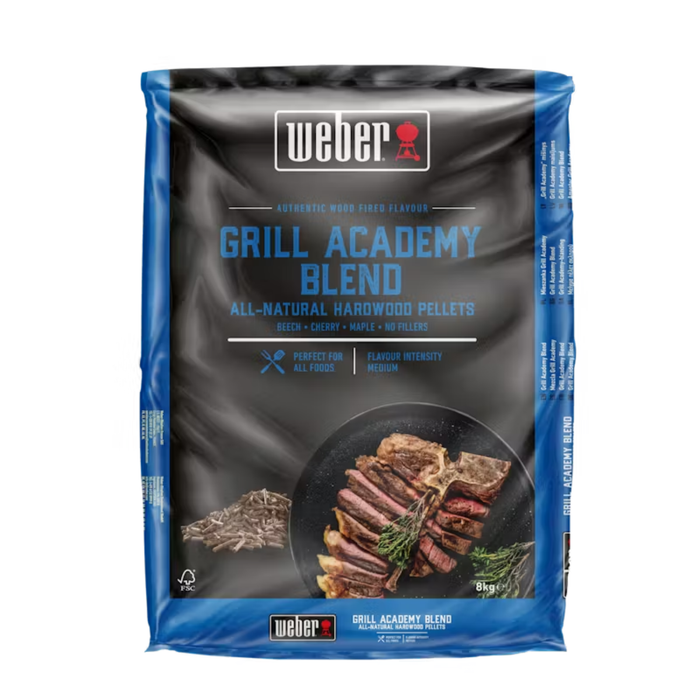 Pellet z drewna drzew liściastych mieszanka Grill Academy Weber opakowanie
