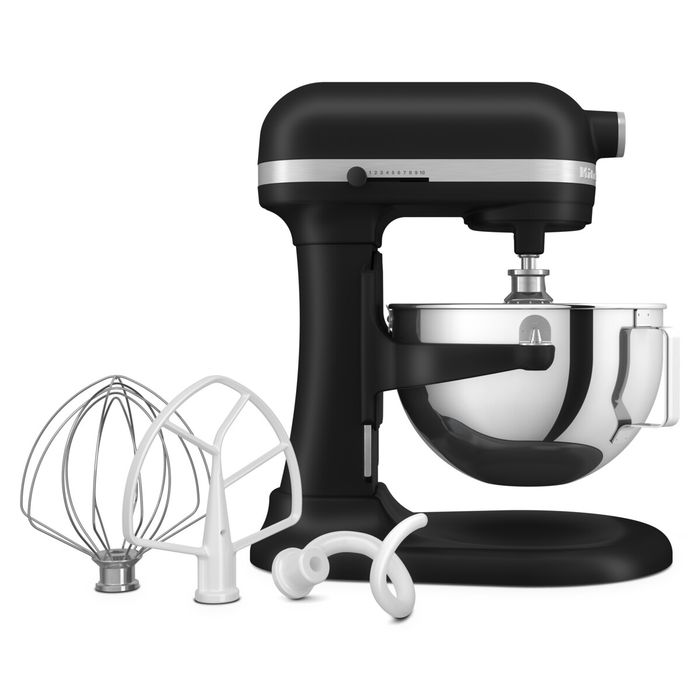 Mikser stojący 5,2 l z podnoszoną dzieżą KitchenAid Heavy Duty, Matte Black (5KSM55SXXEBM)