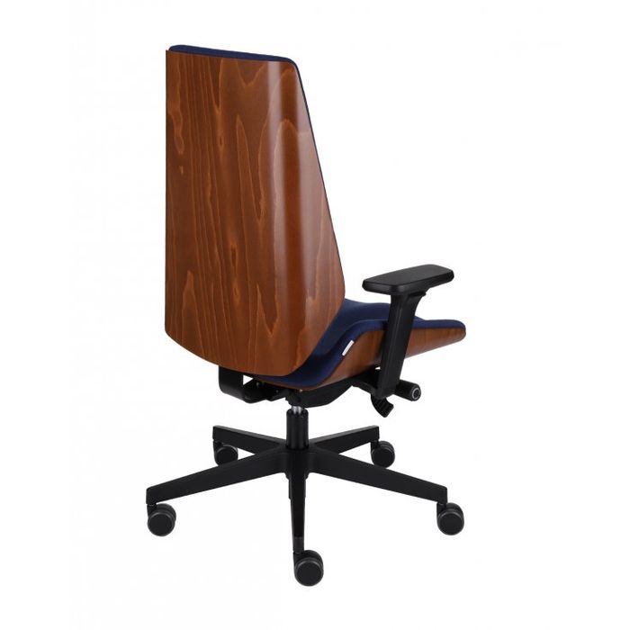 Grospol Fotel biurowy Moon Wood black tkanina Bondai - 8 kolorów