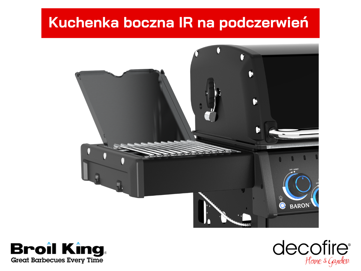 Kuchenka boczna IR z palnikiem na podczerwień