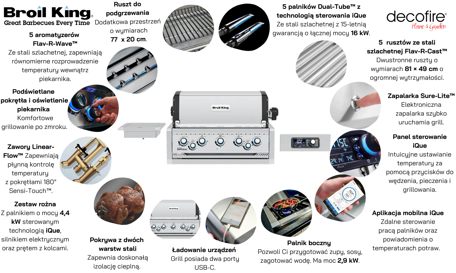 Grill gazowy Broil King Imperial QS 590 BI do zabudowy (695783PL)