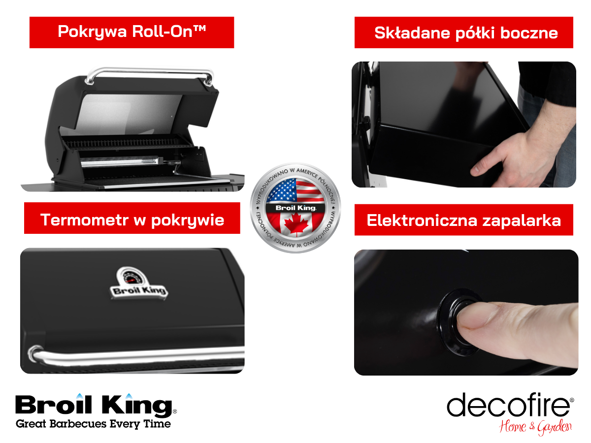 Dodatkowe cechy grilla Crown 480