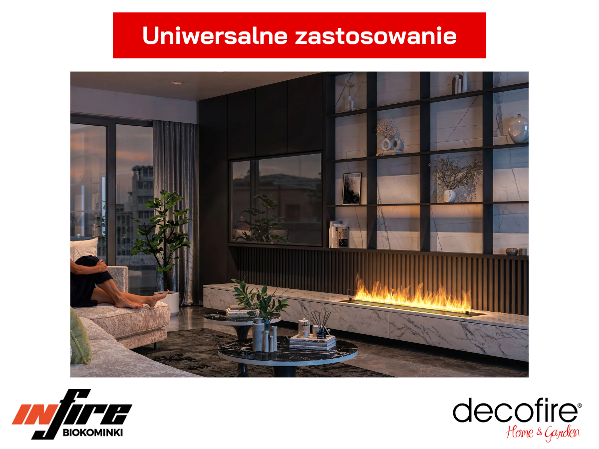 Uniwersalne zastosowanie biokominka Infire