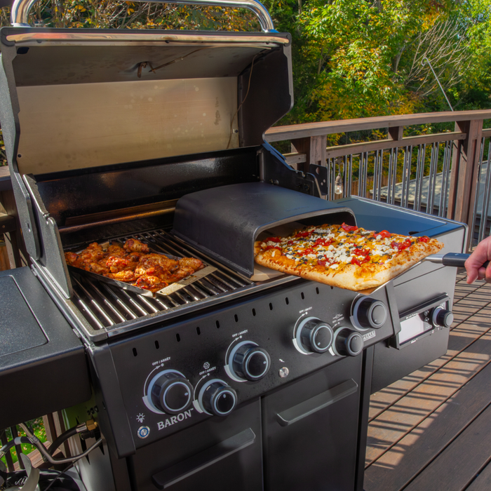 Grill hybrydowy (gaz + pellet) Baron 490 IRP Shadow Broil King