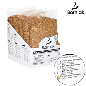 Wiórki zrębki do wędzarni Borniak 50L Brzoza (ZBR-50)