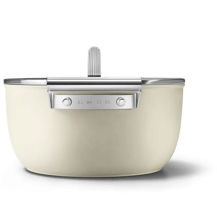 Garnek 24 cm Kremowy Smeg (CKFC2411CRM)