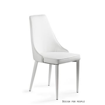 UNIQUE krzesło Setina eko-skóra biała (SET-PU-0)