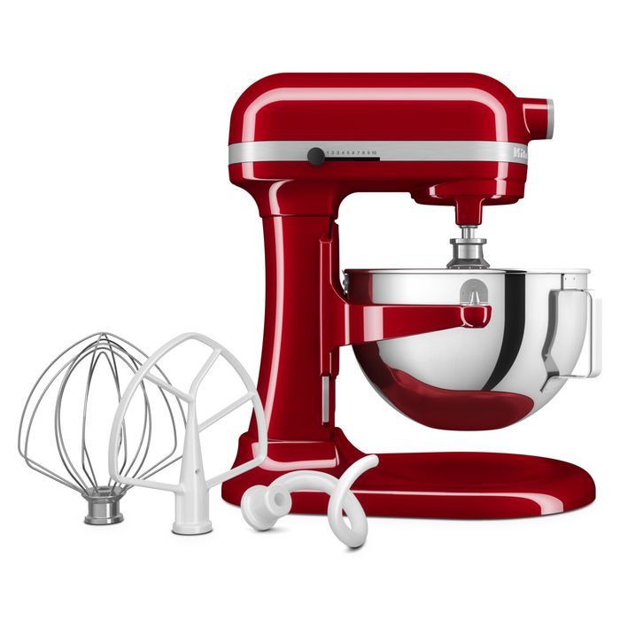 Mikser stojący 5,2 l z podnoszoną dzieżą KitchenAid Heavy Duty, Empire Red (5KSM55SXXEER)