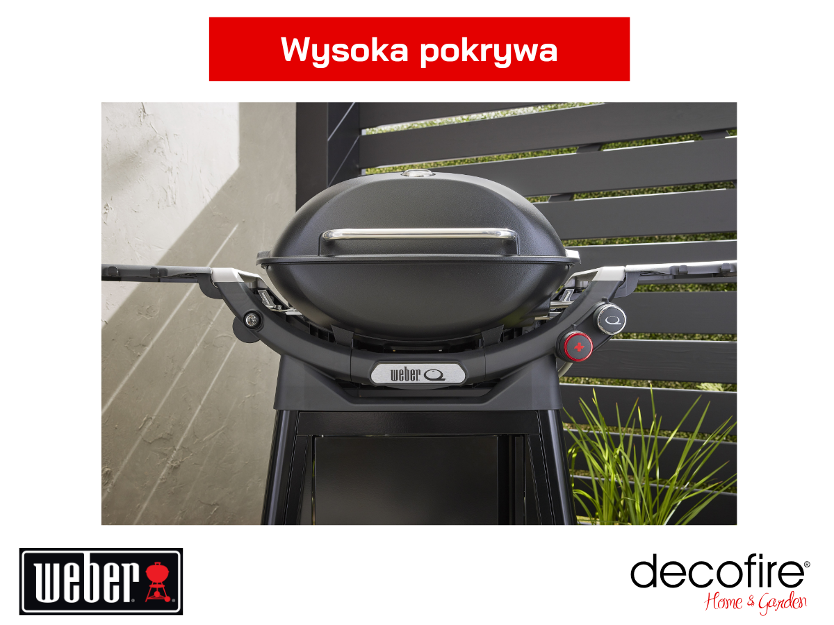 Grill gazowy Weber Q 3200N+ z wózkiem Premium – wysoka pokrywa