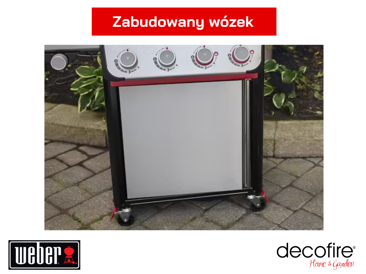 Zabudowany wózek z drzwiczkami