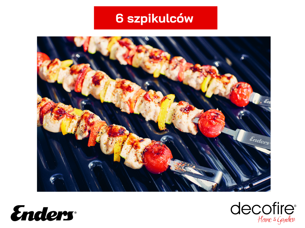 6 szpikulców do grillowania szaszłyków