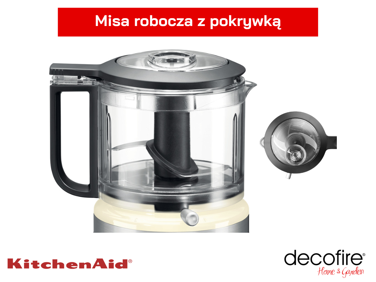 Misa robocza z pokrywką w malakserze MINI 0,8 l Almond Cream KitchenAid