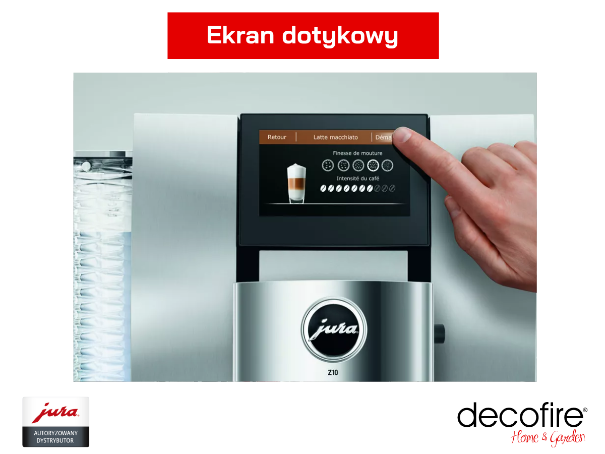 Ekran dotykowy w ekspresie Jura Z10