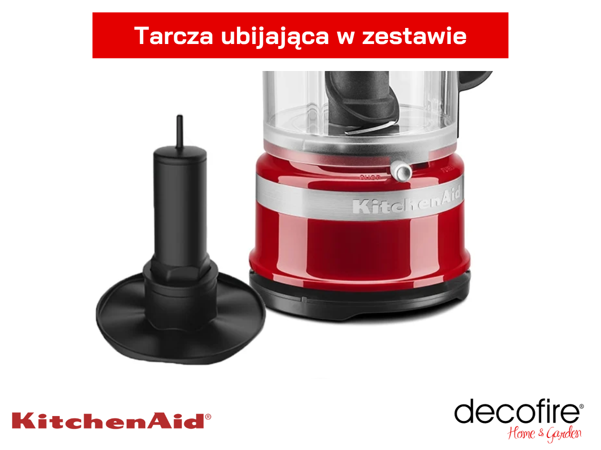 Tarcza ubijająca w zestawie z malakserem MINI 1,1 l Empire Red KitchenAid