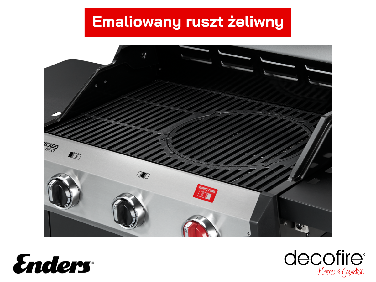 Emaliowany ruszt żeliwny