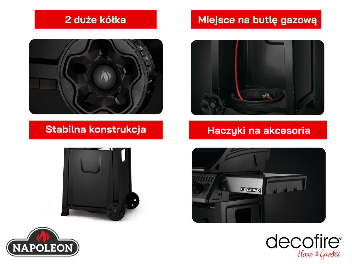 Grill gazowy Napoleon 365 dodatkowe udogodnienia