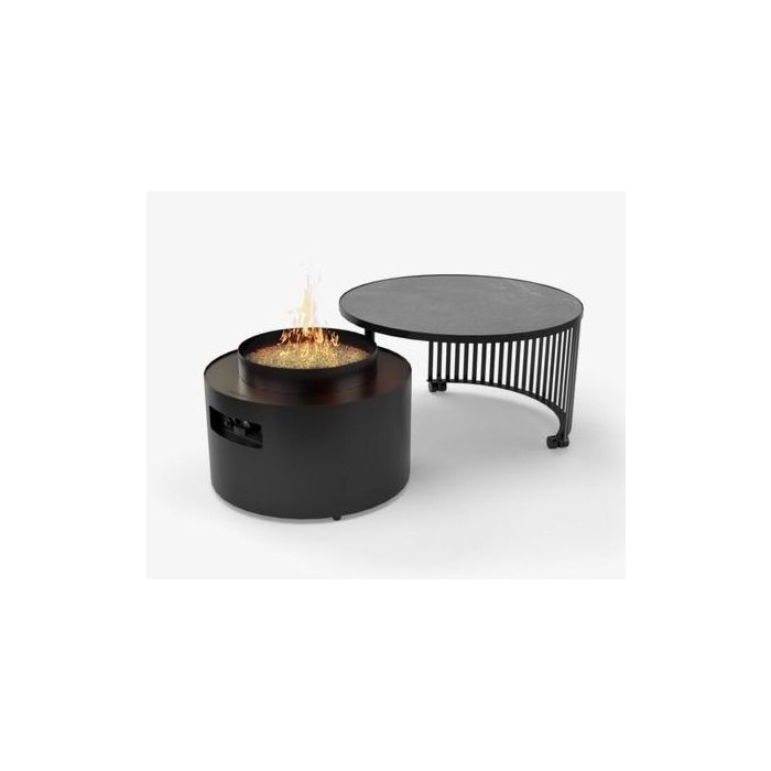 Kominek stolik Fire Pit Table Moon Planika + pokrowiec