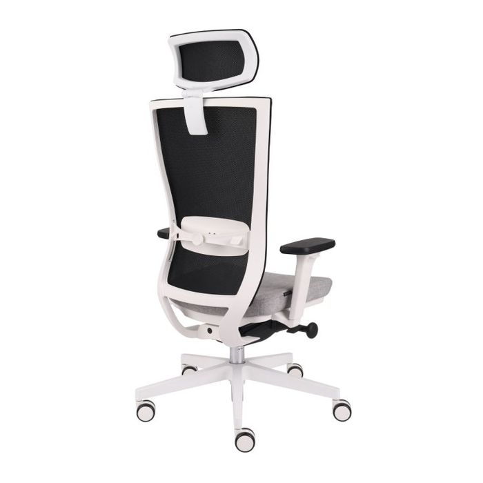 Grospol Fotel biurowy Marti WS HD white tkanina Medley - 12 kolorów