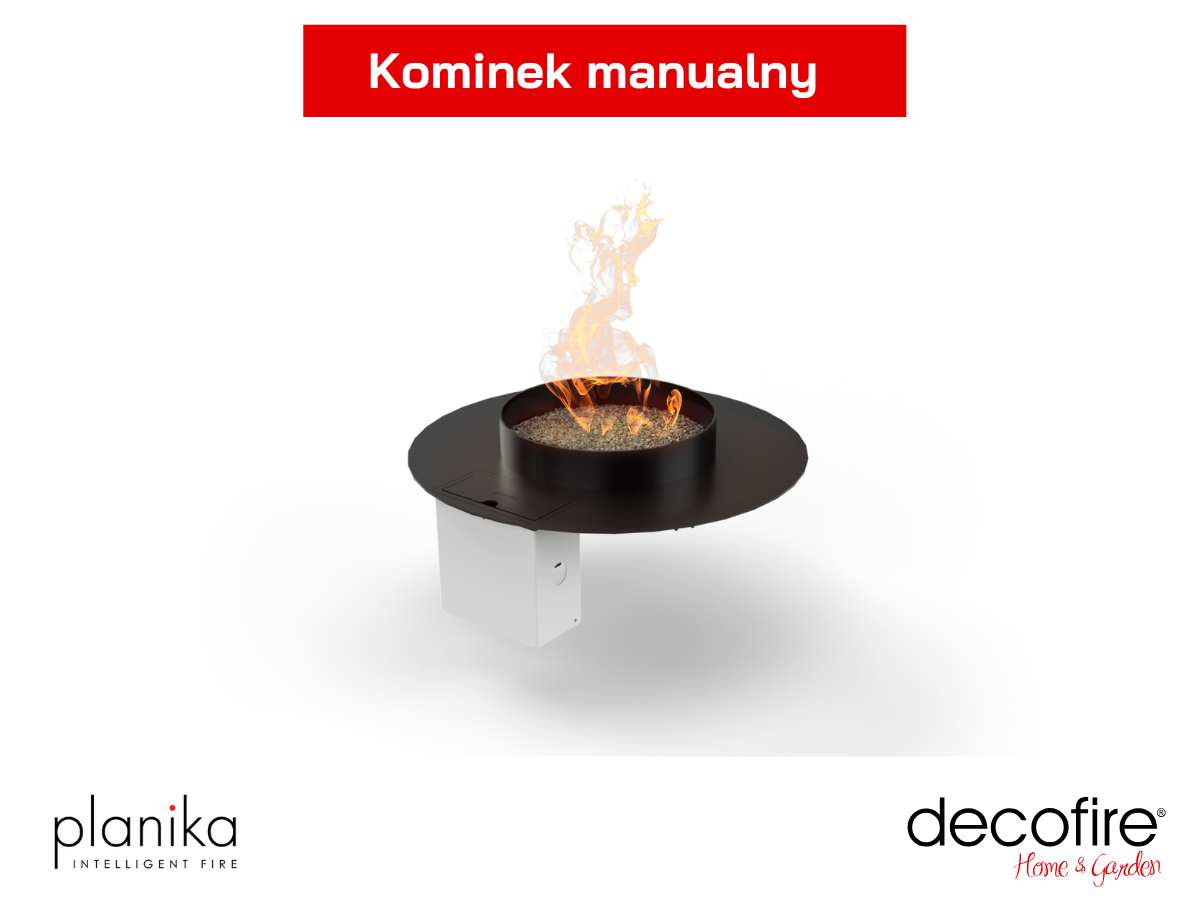 Kominek manualny Stella Planika – wygodna obsługa