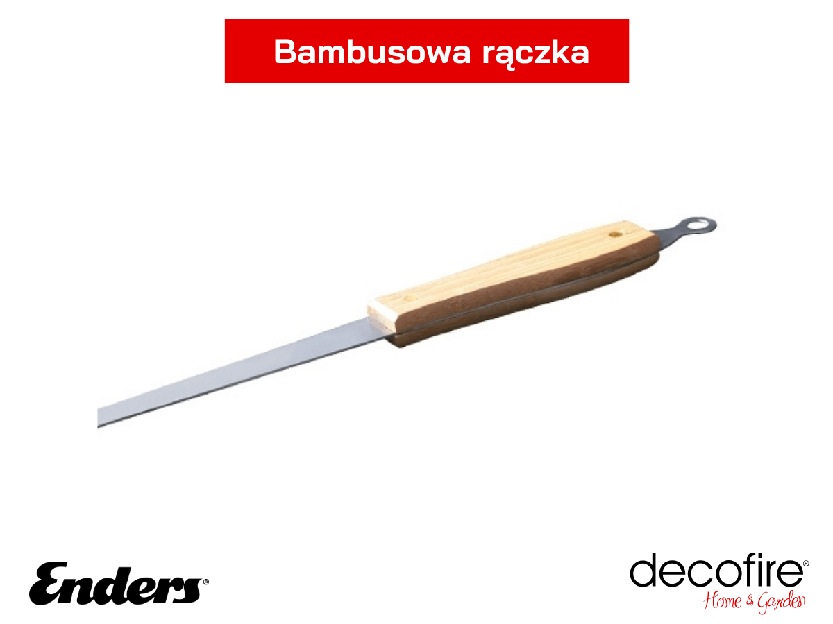 Bambusowa rączka – widelec do grilla