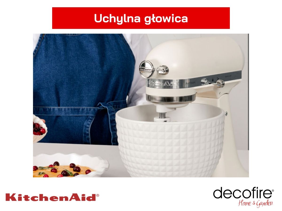 Uchylna głowica miksera Artisan Porcelain 4,7 l