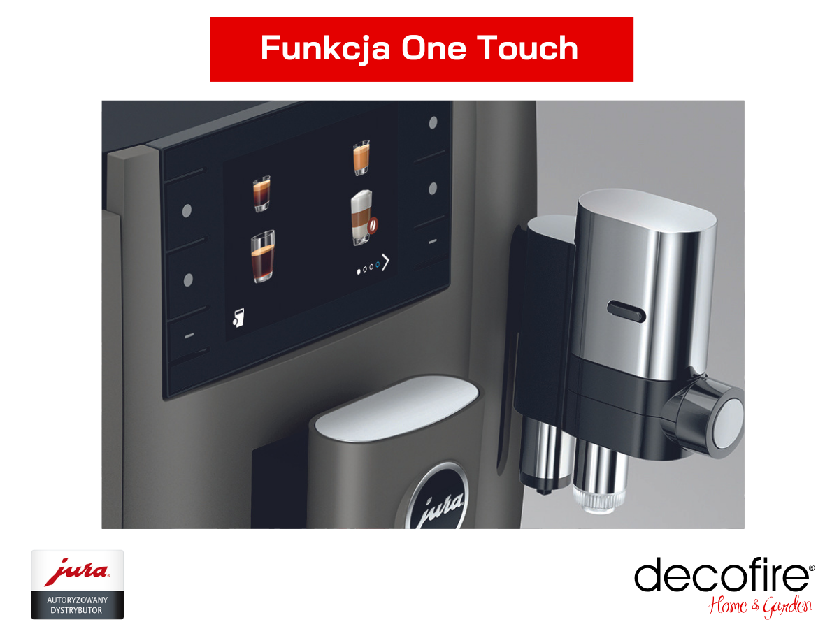 Ekspres do kawy Jura E8 Dark Inox (EC) z funkcją One Touch
