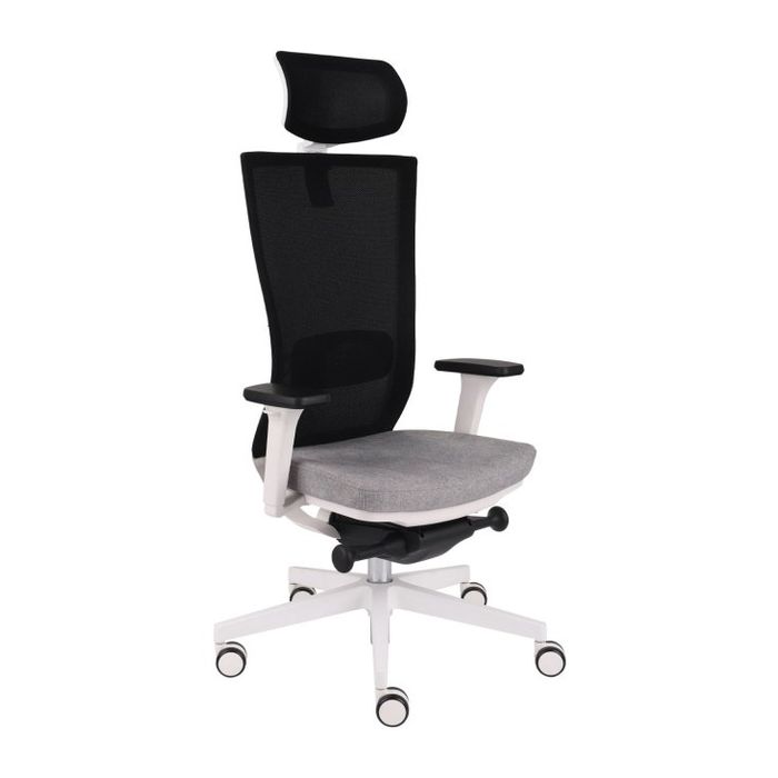Grospol Fotel biurowy Marti WS HD white tkanina Flex - 8 kolorów