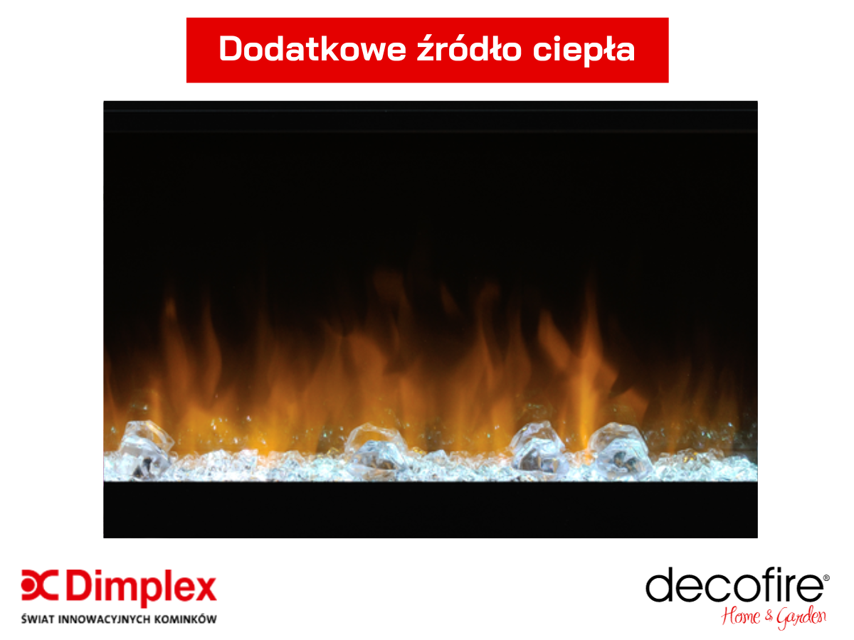 Kominek elektryczny Dimplex Prism 34″ ECO LED – dodatkowe źródło ciepła