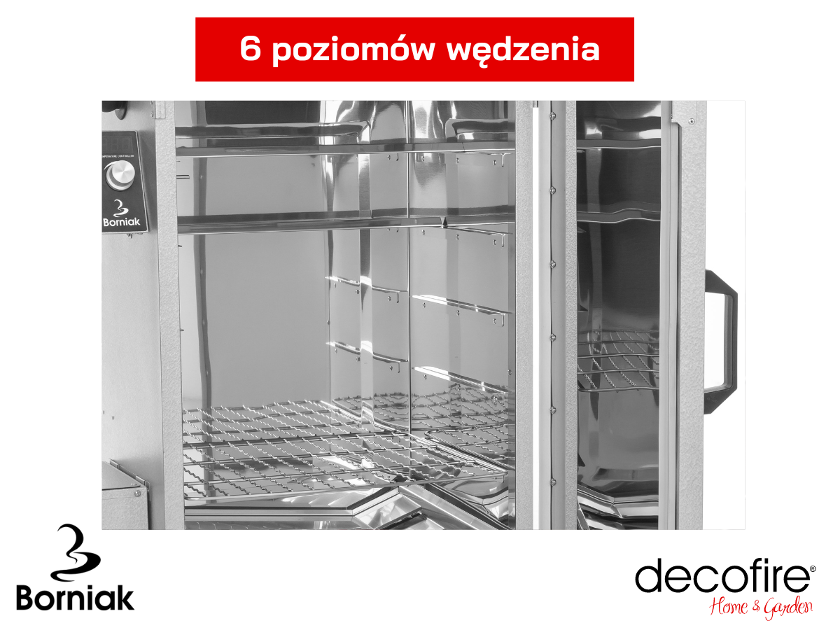 Prezentacja wnętrza wędzarni Borniak SImple UWD-70 v1.4