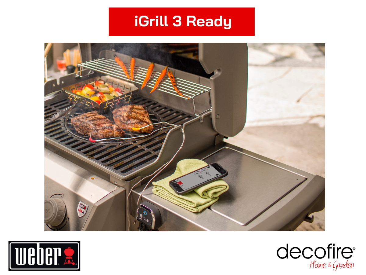 Termometr Weber iGrill3 w grillu gazowym Weber Spirit II E-220