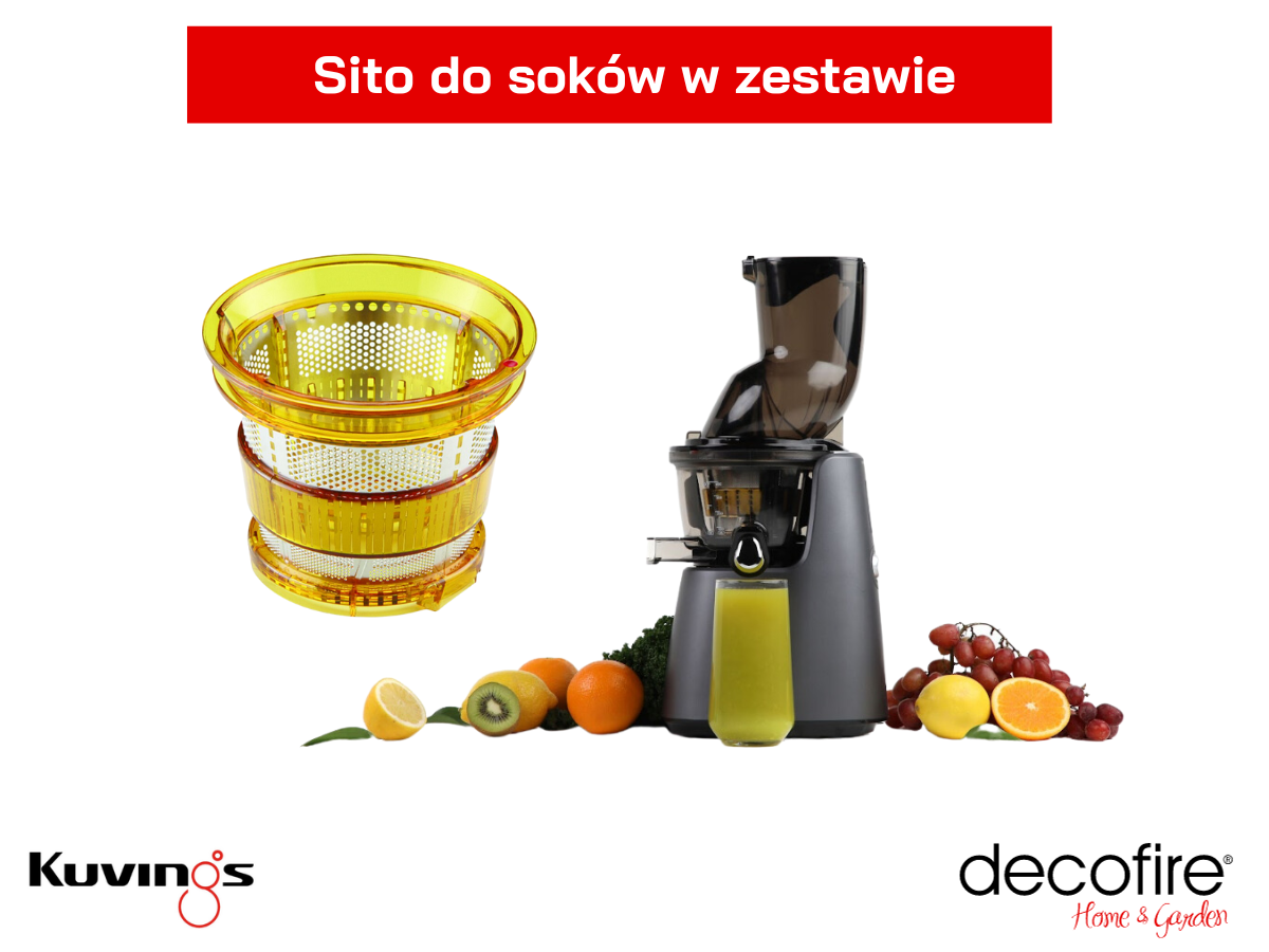 Sito do soków w zestawie z wyciskarką wolnoobrotową Kuvings 