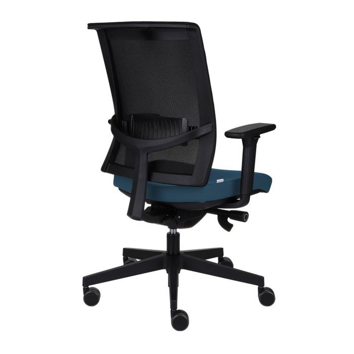 Fotel biurowy Grospol Level BS BLACK tkanina Bondai - 8 kolorów