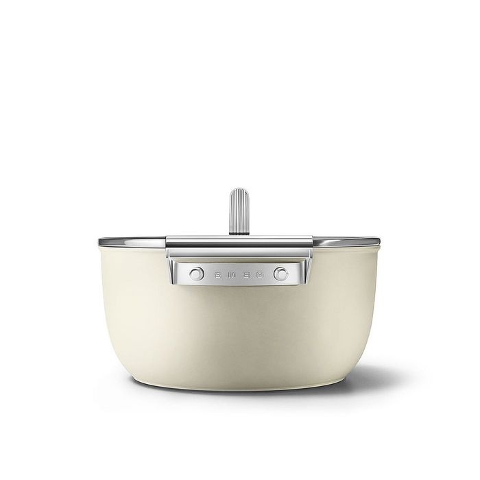 Garnek 24 cm Kremowy Smeg (CSF2412CRM)