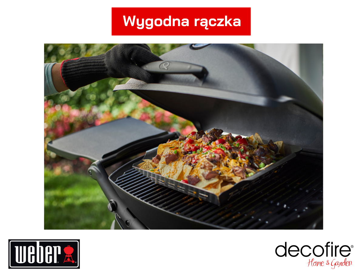 Wygodna rączka w grillu gazowym Weber Q 2200