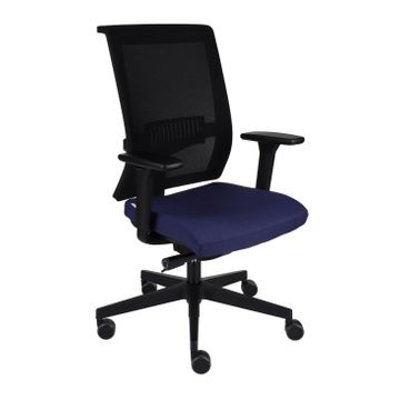Fotel biurowy Grospol Level BS BLACK tkanina Omega - 8 kolorów