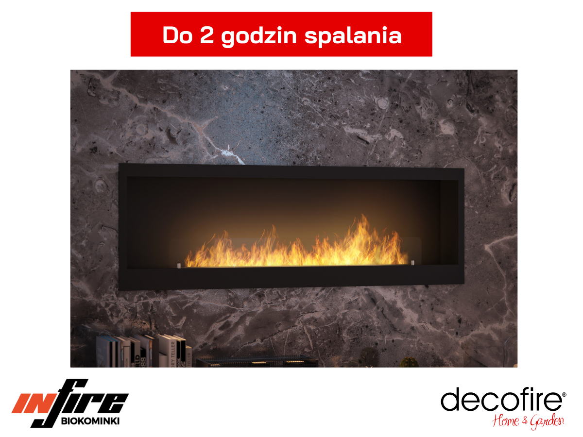 Biokominek Infire INSIDE 1500 z czasem spalania 2 godziny