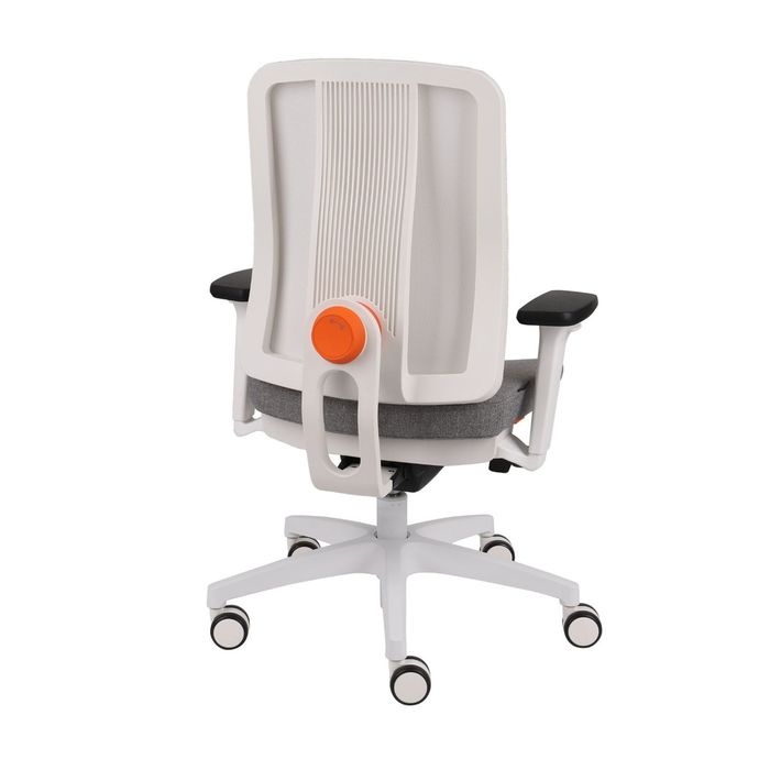 Grospol fotel dla dzieci ErgoJunior WS white / grey / black tkanina Cura - 8 kolorów