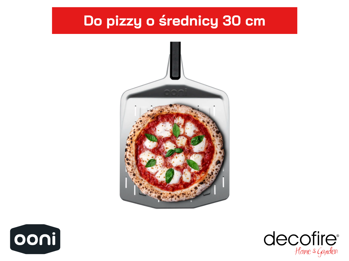 Łopata szufla perforowana do pizzy 30 cm Ooni dla miłośników domowej i profesjonalnej pizzy