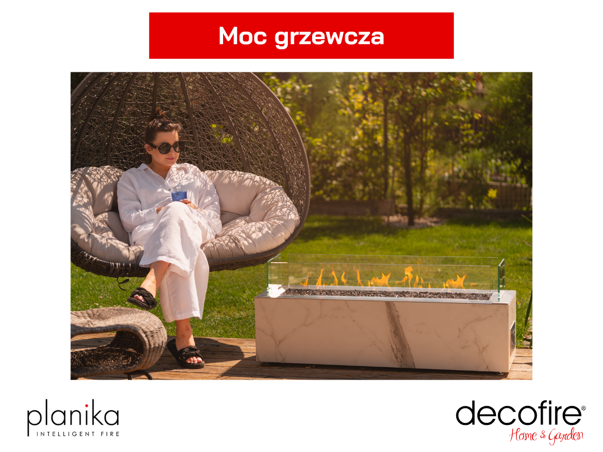 Moc grzewcza – kominek automatyczny na gaz LPG / gaz ziemny Galaxy Daze Planika