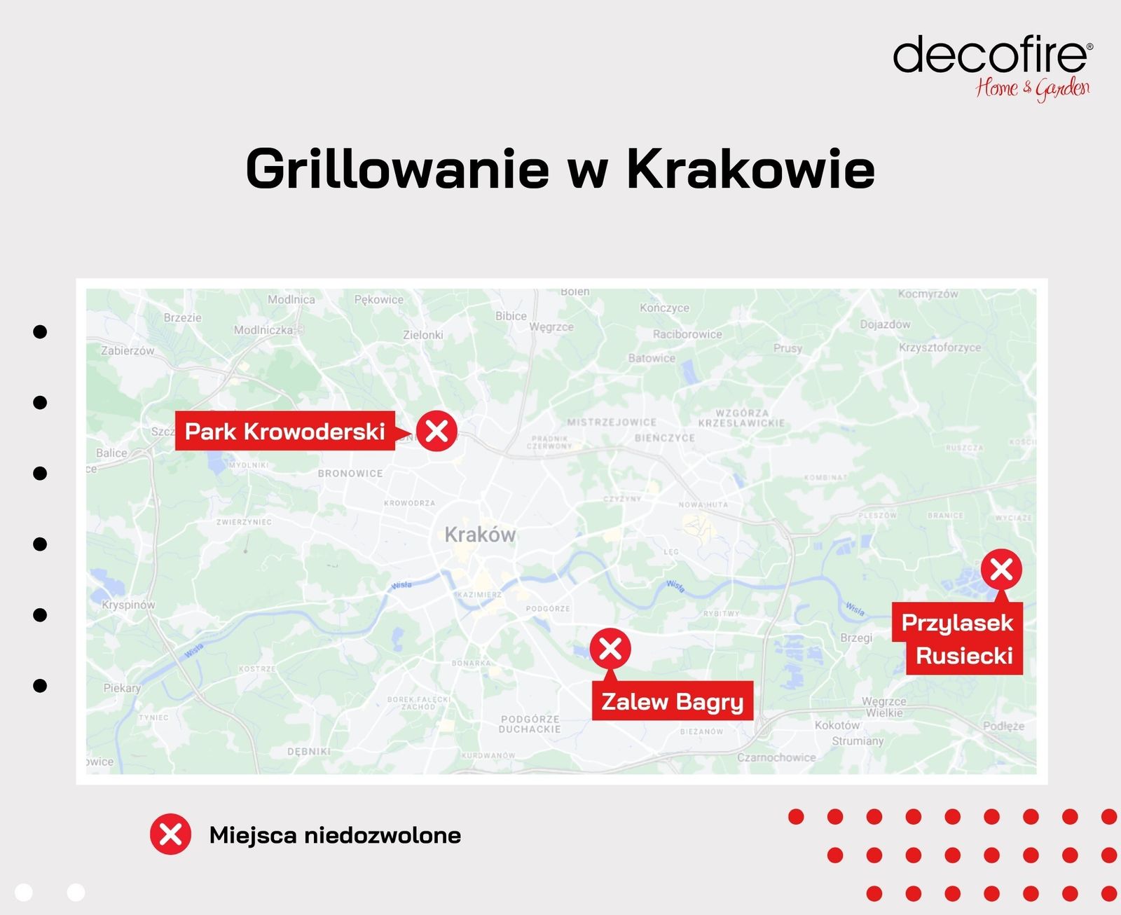 Miejsca, w których grillowanie jest zakazane