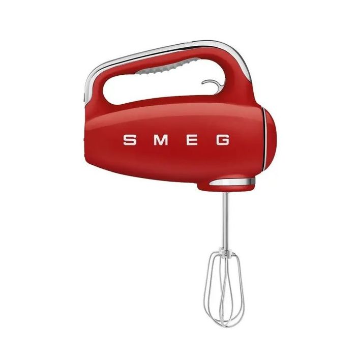 Mikser ręczny 50's style Czerwony Smeg (HMF01RDEU)