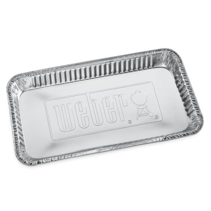 Aluminiowe miski - tacki ociekowe XL Weber, 5 szt. (6454)