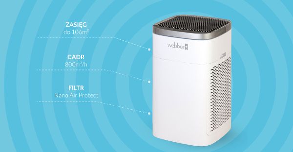 Oczyszczacz WEBBER Nano Air Protect AP9800 Wi-Fi