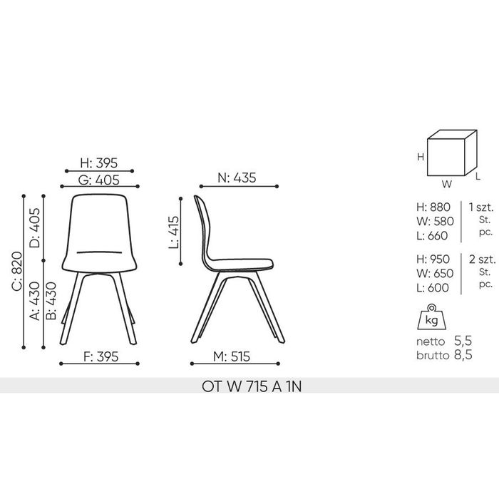Krzesło ORTE OT W 715 A Bejot
