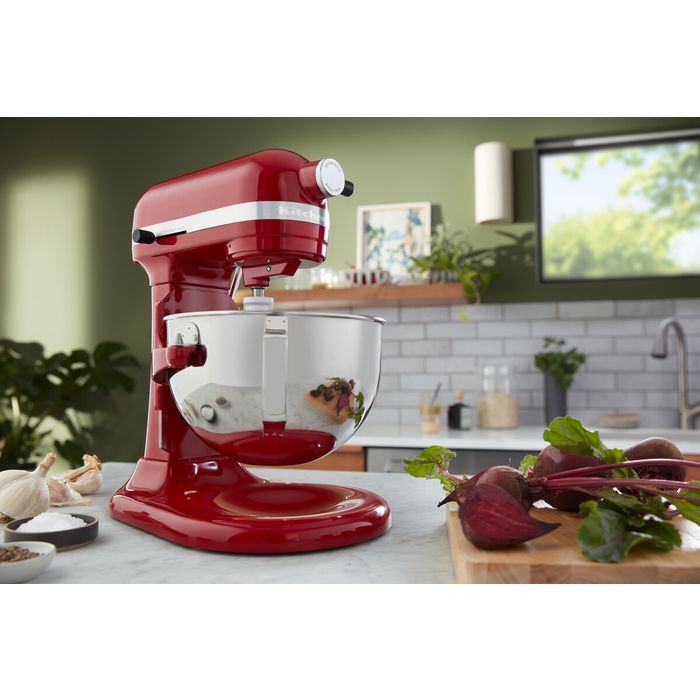 Mikser stojący 5,2 l z podnoszoną dzieżą KitchenAid Heavy Duty, Empire Red (5KSM55SXXEER)