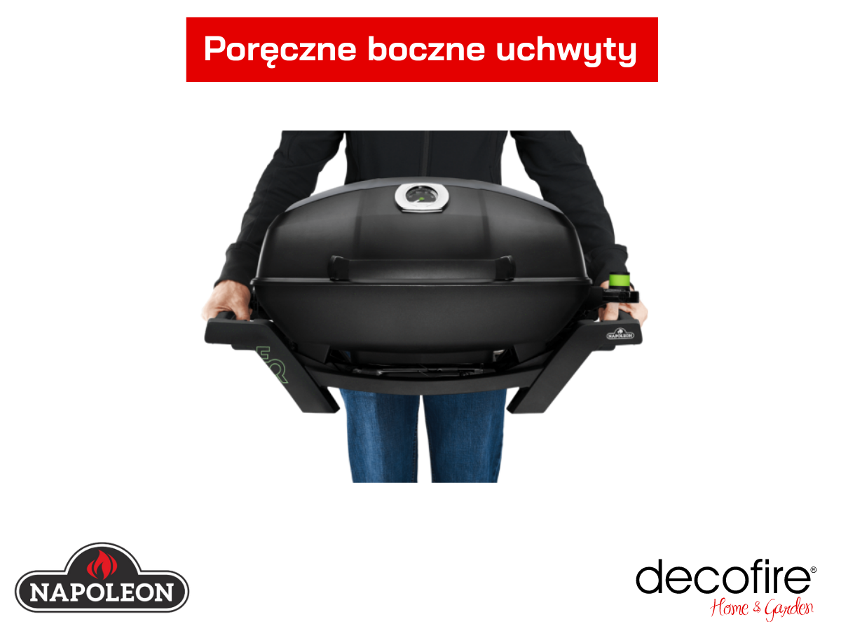 Boczne uchwyty w grillu elektrycznym Napoleon