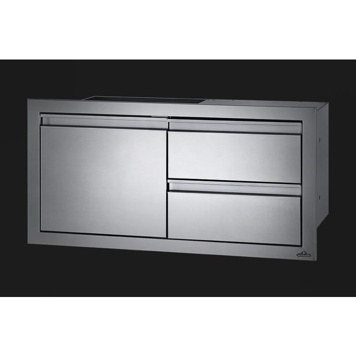  Zestaw pojedynczych drzwiczek i podwójnej szuflady 36″ x 16″ Napoleon (BI-3616-1D2DR)