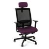Fotel biurowy Grospol Level BS HD BLACK tkanina Seattle - 10 kolorów