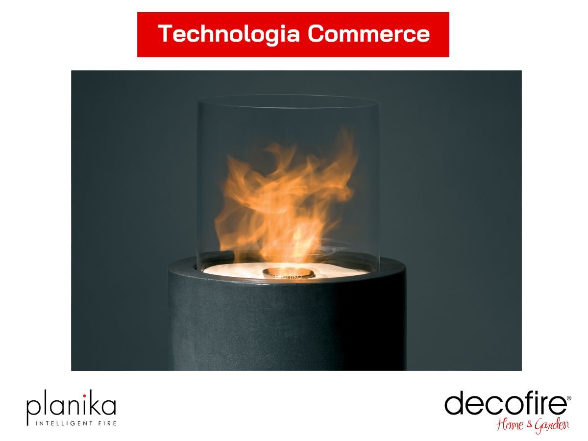 Biokominek Planika Totem – technologia Commerce