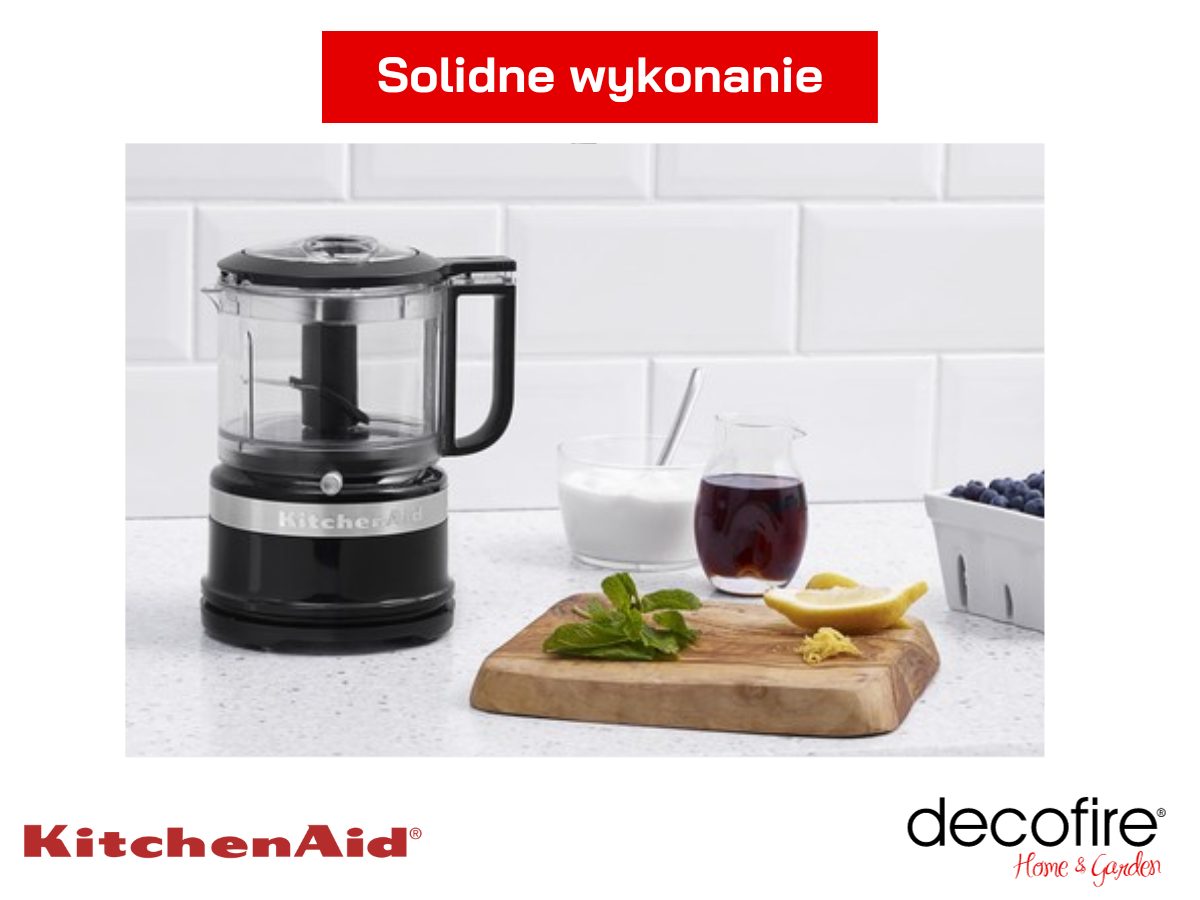Solidne wykonanie malaksera MINI 0,8 l Onyx Black KitchenAid